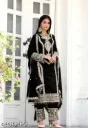 MELLOWMESH Embroidered Heavy Chinon Silk kurti with embroidered salwar and dupatta Set & Materials new designer havy embroidery work